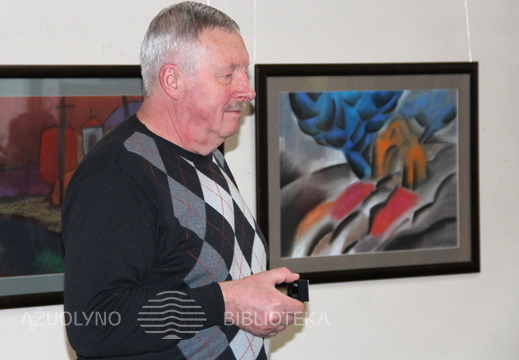 Vidmanto Valento pastelių parodos pristatymas