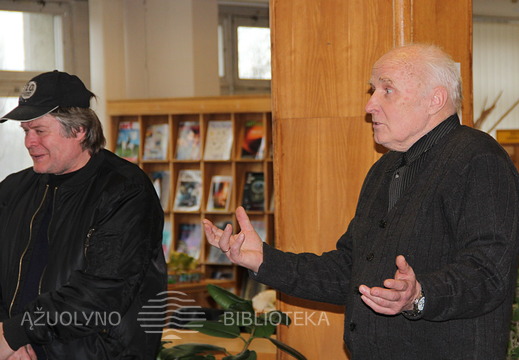 Dailininką pasveikino kaunietis tapytojas Vilius Ksaveras Slavinskas