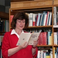 Vokiškų ir šveicariškų leidinių bibliotekos kuratorė B.Ališauskaitė skaito ištraukas
