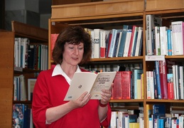 Vokiškų ir šveicariškų leidinių bibliotekos kuratorė B.Ališauskaitė skaito ištraukas