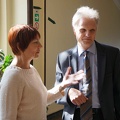 Kultūros paveldo skyriaus vyr. specialistė Danutė Rūkienė ir KAVB darbuotojas Alvydas Surblys
