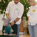 Užsiėmimus vedė Kauno lėlių teatro aktoriai Indrė Taločkaitė ir Remigijus Endriukaitis