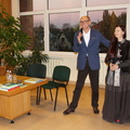 Kauno lėlių teatro direktorius S. Klibavičius ir dailininkė Sigutė Ach.