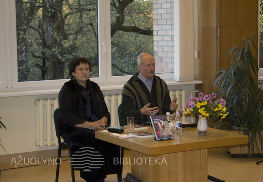 Rašytoja Giedra Radvilavičiūtė ir kritikas Laimantas Jonušys