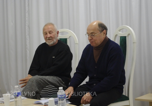 Donaldas Kajokas ir muziejininkas Edmundas Kazlauskas