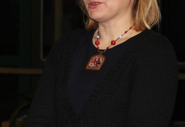 Bibliotekos svečius pristatė KAVB darbuotoja V.Gerasimovienė 