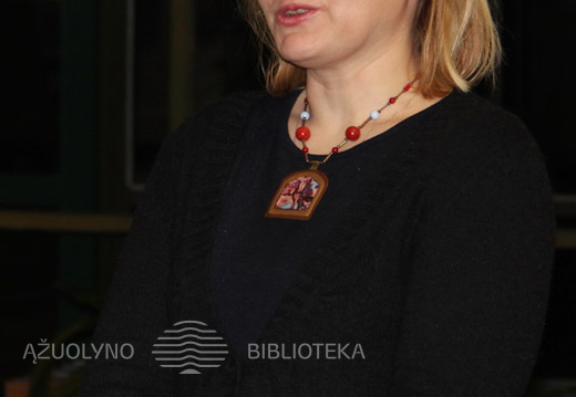 Bibliotekos svečius pristatė KAVB darbuotoja V.Gerasimovienė 