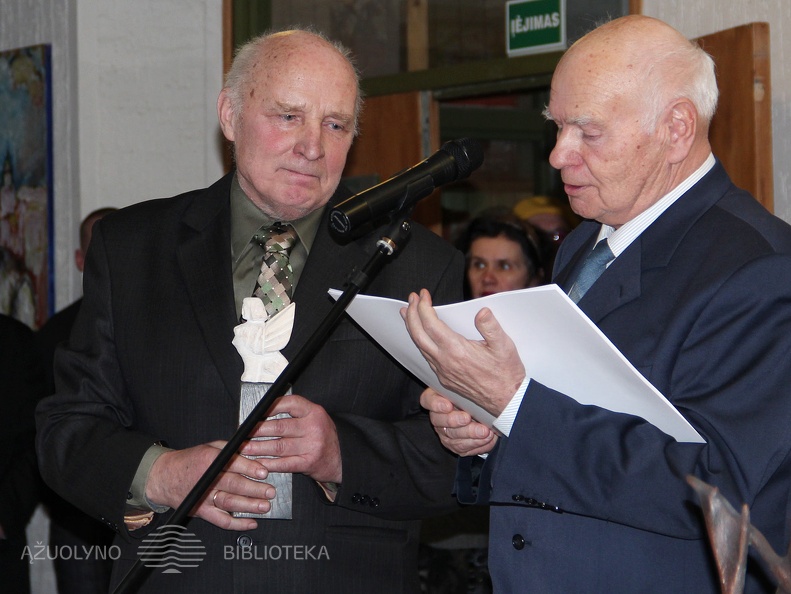 Parodos organizatoriai Vilius Ksaveras Slavinskas ir Vytautas Lagunavičius. Apdovanojimų ceremonija.