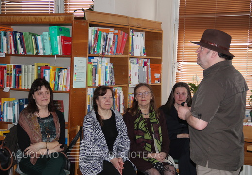 Autorius atsakė į renginio dalyvių klausimus