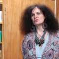 Režisierių pristato Vokiškų ir šveicariškų leidinių bibliotekos darbuotoja V.Korn