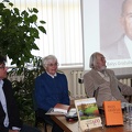 Renginio svečiai: Tomas Valuta, rašytojo pusseserė Bronė Masaitienė ir knygos sudarytojas Vytautas Girdzijauskas