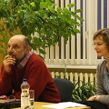 Rašytojas Liudvikas Jakimavičius ir žurnalistė Audronė Meškauskaitė.