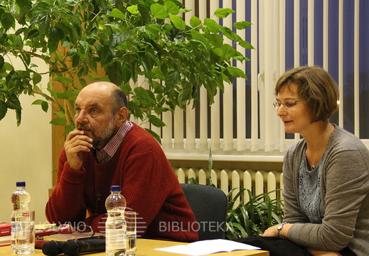 Rašytojas Liudvikas Jakimavičius ir žurnalistė Audronė Meškauskaitė.