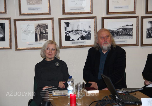 Renginio svečiai - aktorė Inesa Paliulytė ir režisierius Gytis Padegimas