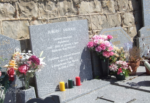 Jurgio Savickio kapas Roquebrune Cap Martin, Pietų Prancūzijoje