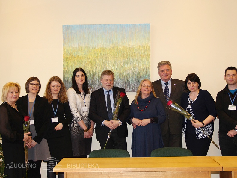 Renginio akimirka (centre F. Latėnas)