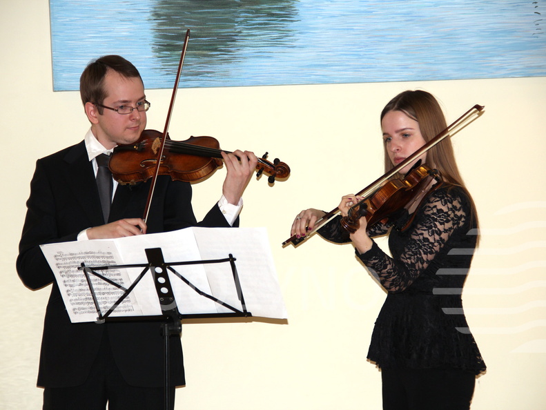 VDU Muzikos akademijos studentai, V. Čepinskio mokiniai A. Titovas ir V. Viršilaitė