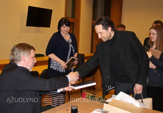 F. Latėnas, KAVB direktorė A. Naudžiūnienė ir V. Čepinskis