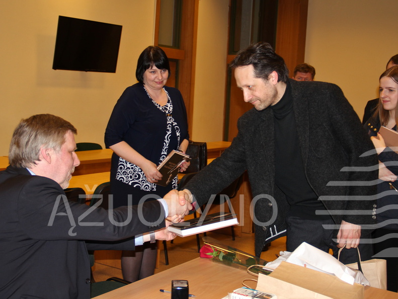 F. Latėnas, KAVB direktorė A. Naudžiūnienė ir V. Čepinskis
