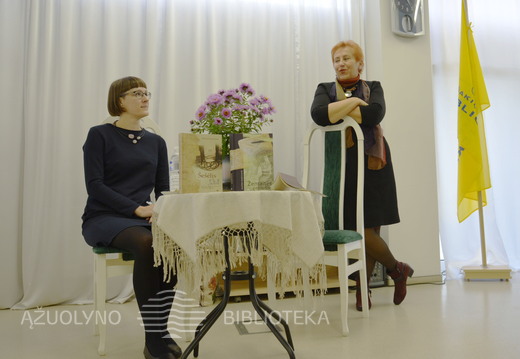 Renginio moderatorė Julija Genienė ir muziejininkė, rašytoja Aldona Ruseckaitė