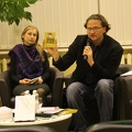Poetas vertėjas Marius Burokas, poetė Jurgita Jasponytė, poetas, vertėjas Rimas Užgiris