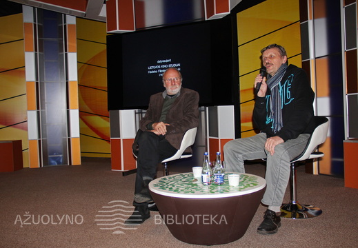 Režisierius Algimantas Puipa ir kino kritikas Gediminas Jankauskas 