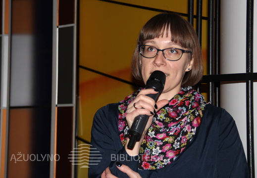 Vakaro svečius pristato projekto vadovė Julija Genienė