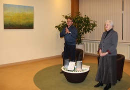 Aktorius Gintaras Mikalauskas ir poetė Ramutė Skučaitė