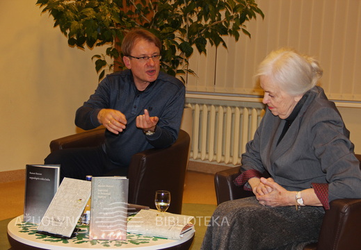 Aktorius Gintaras Mikalauskas ir poetė Ramutė Skučaitė