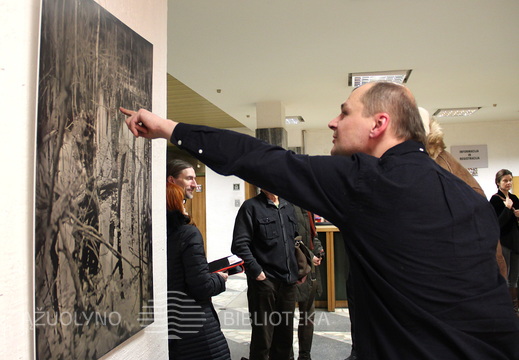 Parodos autorius pristato savo darbus