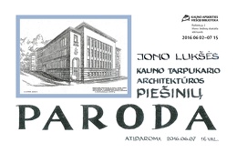 Jono Lukšės piešinių paroda