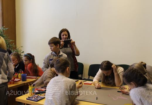 Kūrybinių dirbtuvių akimirka