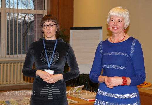 Renginio moderatorė J. Genienė ir M. Bareišienė