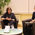 Knygos autorė psichologė Aušra Kurienė ir renginio moderatorė Julija Genienė
