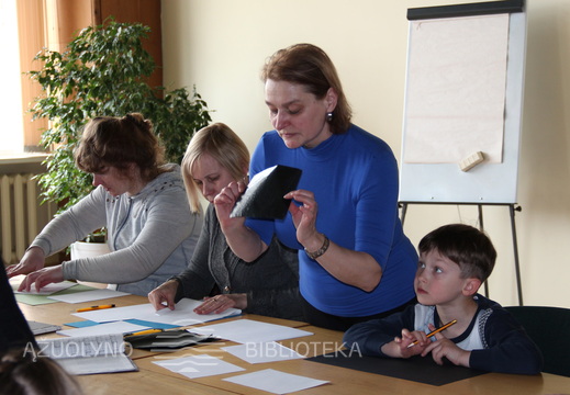 Kūrybinių dirbtuvių akimirka