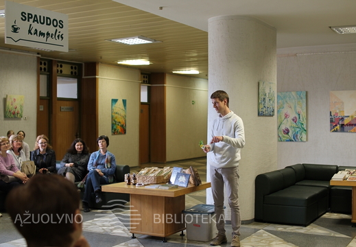 Vaistininkas-žolininkas Marius Lasinskas („Žolinčių akademijos“ viceprezidentas) vedė paskaitą „Vaistiniai augalai – maistas ir vaistas“