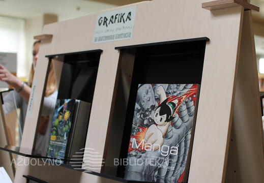 Leidinių paroda „Grafika: nuo urvų piešinių iki skaitmeninių iliustracijų"