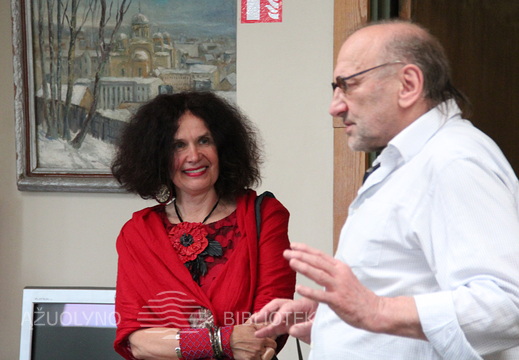 Renginio akimirka. Vida Korn ir Jeronimas Brazaitis