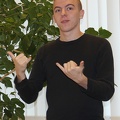 Gestų kalbos vertėjas Mantas Radavičius