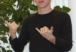 Gestų kalbos vertėjas Mantas Radavičius