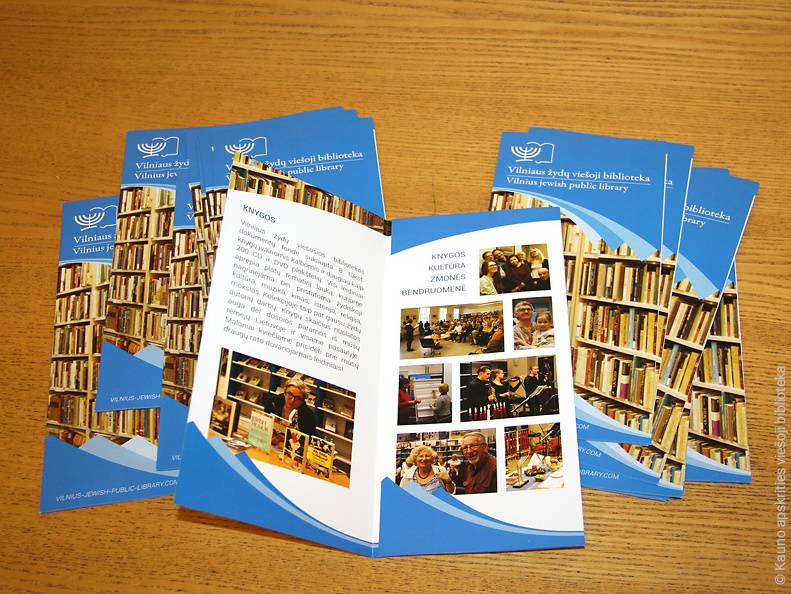 Vilnaus žydų viešosios bibliotekos lankstinukas