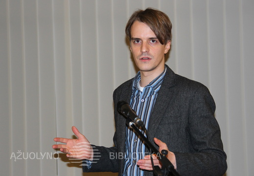 Vilniaus žydų viešosios bibliotekos atstovas Ugnius Babinskas
