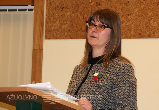 Prof. dr. Aušra-Martišiūtė-Linartienė skaito pranešimą