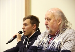 Režisierius Gytis Padegimas, aktorius Dovydas Stončius