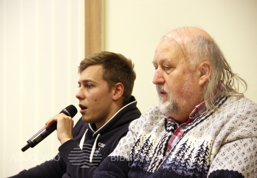 Režisierius Gytis Padegimas, aktorius Dovydas Stončius