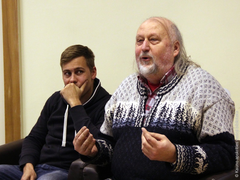 Režisierius Gytis Padegimas, aktorius Dovydas Stončius 