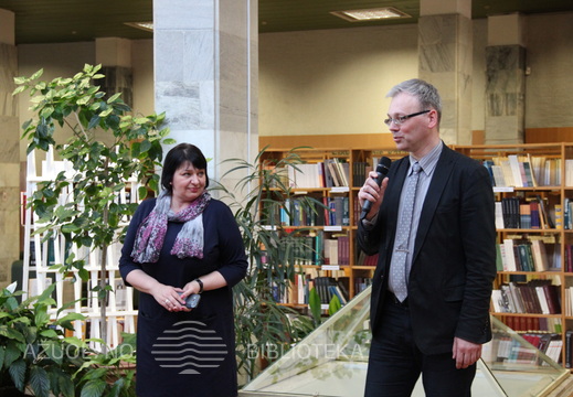 E. mokymosi technologijų centro vadovas Gytis Cibulskis ir KAVB direktorė Asta Naudžiūnienė