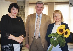 KAVB direktorė Asta Naudžiūnienė, Kroatijos Respublikos ambasados laikinasis reikalų patikėtinis ponas Krešimir Kedmenec ir atstovybės vadovo asistentė Jurga Jozič