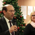 Nepaprastasis ir įgaliotasis Armėnijos ambasadorius ponasTigran Mkrtchyan ir renginio vedėja Rimanta Tamoliūnienė