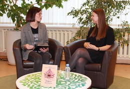 Rašytoja Dalia Smagurauskaitė ir tinklaraštininkė Knygų Dama